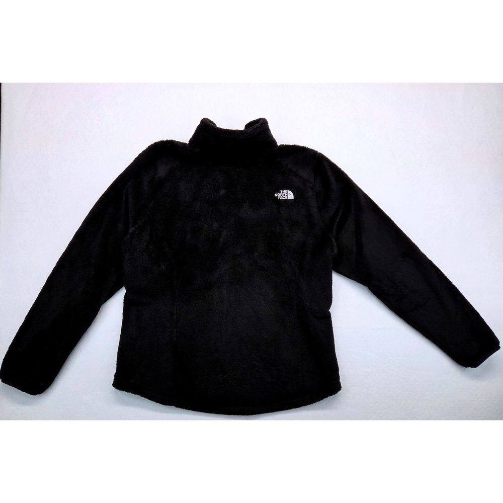 The North Face Osito Black Full Zip Fleece Jacket Womens Lg Fuzzy Soft Gorpcore - Picture 3 of 8